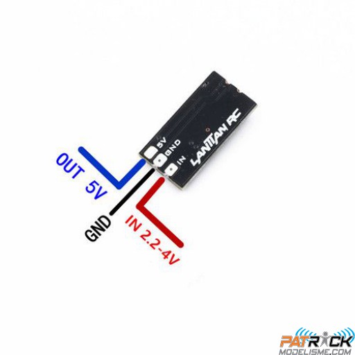Micro élévateur de tension LANTIAN entrée 2.2V-5V vers sortie 5V Micro drone