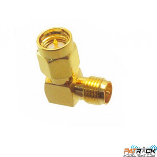 Coude SMA plug vers RP-SMA jack 90 degré
