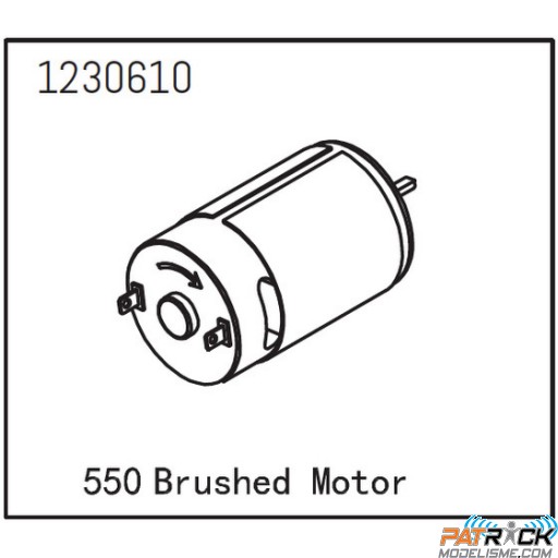 Moteur charbon 550 - 6530 76DF Absima Sherpa/Khamba