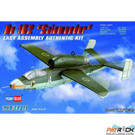1/72e Hobby boss He 162 Salamender
