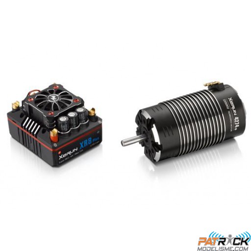 Hobbywing Combo XERUN XR8 PLUS + moteur XERUN 4268SD 1900KV Black G2 1/8e