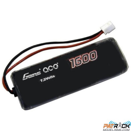 Accu NiMH Gens Ace 1600Mah, 7.2v, Micro Kyosho Moto Hanging on Racer