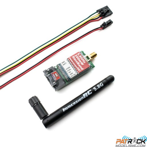 Emetteur vidéo 5.8GHz 200mW 15Ch. Race band Immersion RC