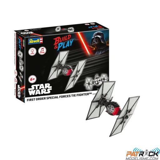 1/51e Revell "Build&Play" Star Wars First Order Special Forces Tie Fighter (Sons&Lumières)