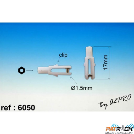 Chape micro Nylon M2 axe métal (5 pcs)