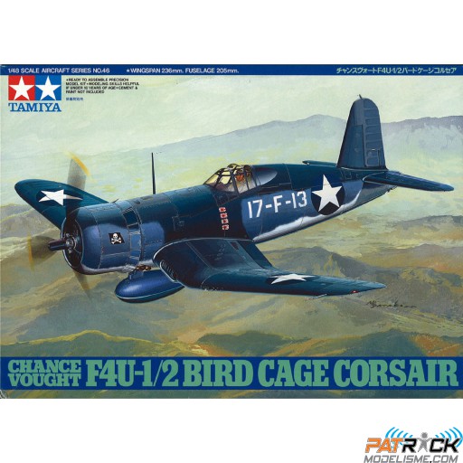 1/48e Tamiya F4U-1/2 Bird Cage Corsair Chance Vought
