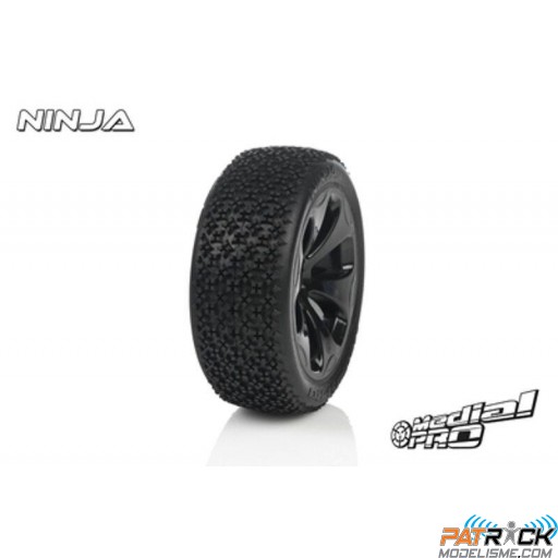 MEDIAL PRO NINjA 3.3 Raptor Monté-collés M3 soft hex 12mm - AR 2WD / AV/AR 4WD Short Course - La Paire