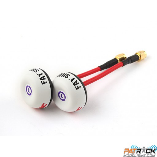 Set 2x antennes SpiroNET LHCP 5,8GHz Immersion RC (SMA mâle)