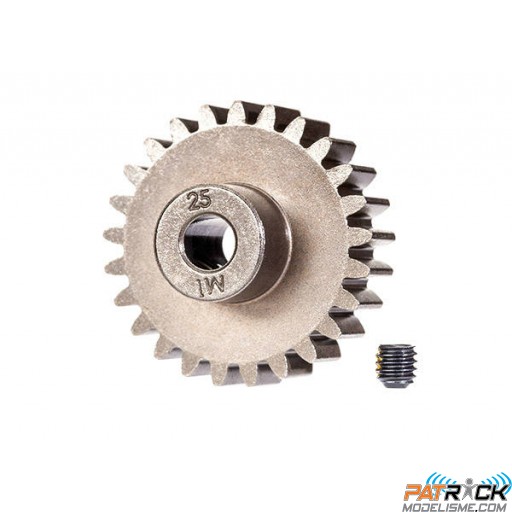 Pignon moteur Traxxas 25 dents - Module 1 - Axe 5mm