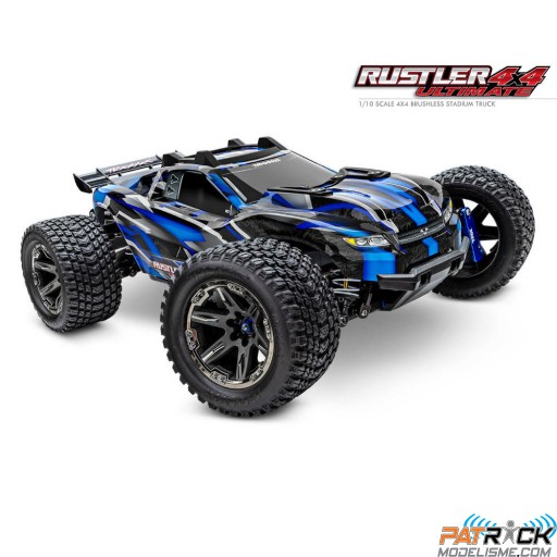 Traxxas Rustler 4x4 ULTIMATE EDITION 1/10e Bleu SUR-COMMANDE