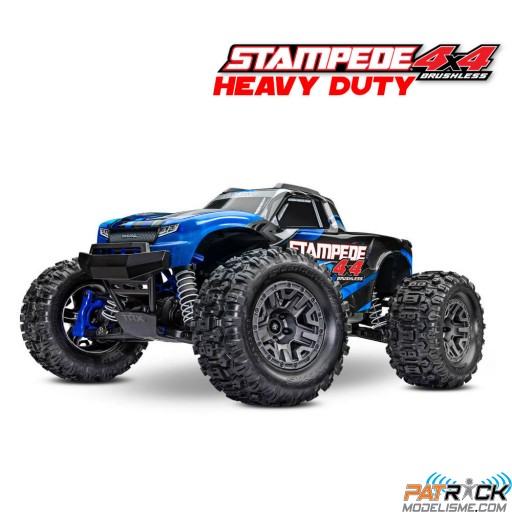 Traxxas Stampede 4x4 Brushless 2S + HD PARTS Bleu