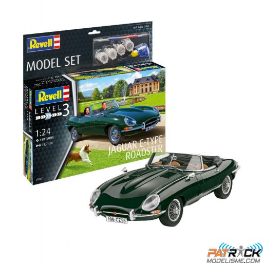 1/24e Model Set Jaguar E-Type (Roadster)