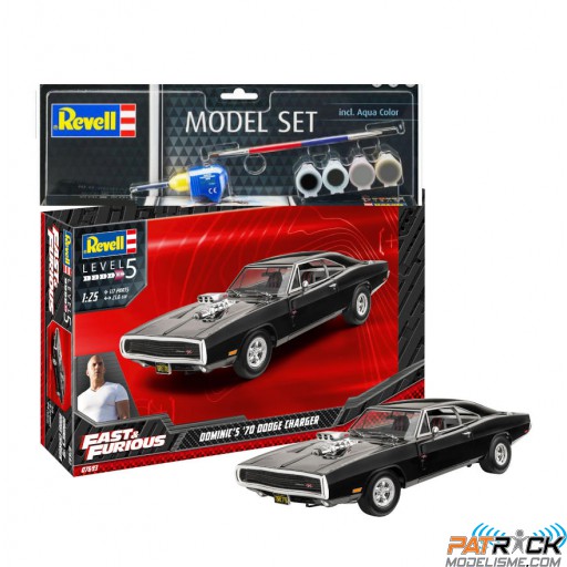 1/25e Model Set Fast & Furious Dominics 1970 Dodge Charger