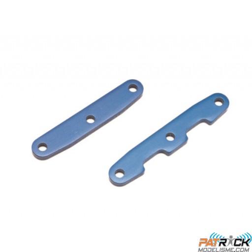 SUPPORTS ALU DE TIRANTS ANODISES BLEU AVANT ET ARRIERE (2) - Traxxas
