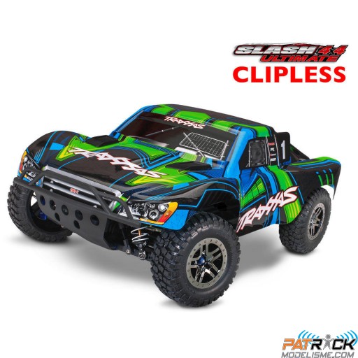 Traxxas Slash 4X4 Ultimate Clipless Vert RTR 1/10e SUR-COMMANDE