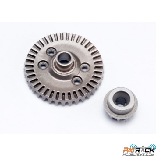 Couronne de différentiel arrière + pignon d’attaque Traxxas