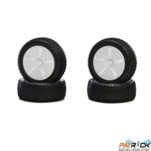 Roues jantes blanche 1/16 picots Mini inferno