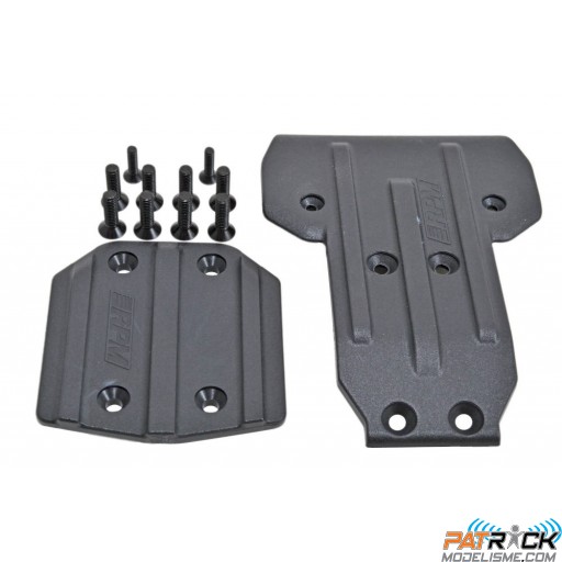 RPM Kit sabot avant et arrière noir Losi Tenacity (SCT, DB, T & TT Pro) & Lasernut U4