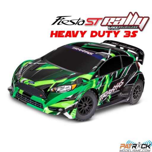 Traxxas Ford Fiesta ST RALLY VXL Vert Clipless 1/10 SUR-COMMANDE