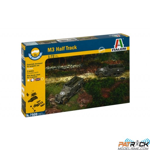 1/72e Italeri 2x Halftrack M3A1