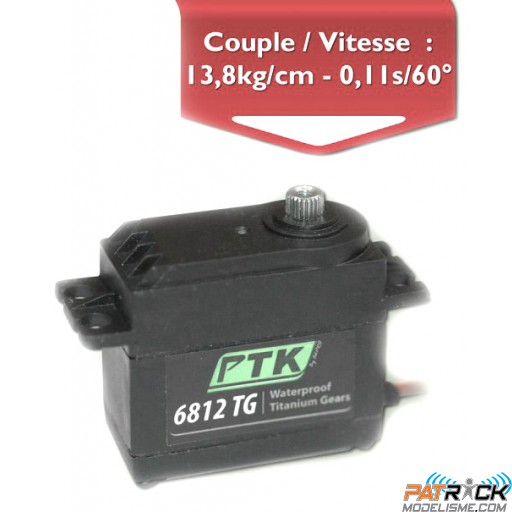 Servo Pro Tronik 6812 TG titane 13,8kg/0.11s