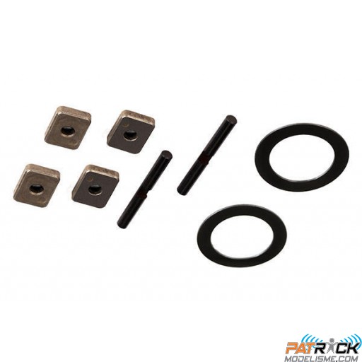 Axes de pignons différentiel pour corps plastique 7781 Traxxas