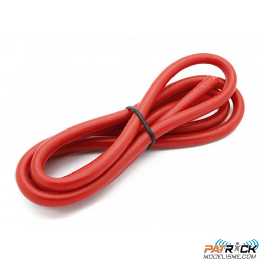 Câble silicone AWG8 - 8.3² rouge (1m)