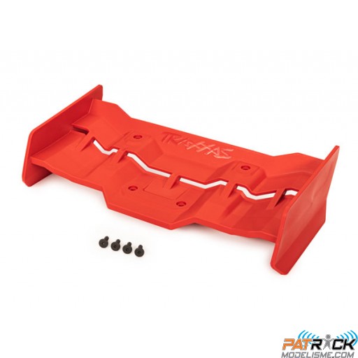 Aileron rouge avec vis 4x12 mm (4) - Traxxas XRT