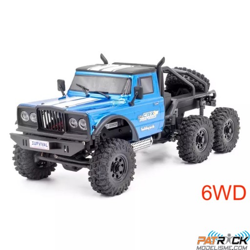 Hobbytech CRX18 Flat Cage 6WD Bleu 1/18e Prête à rouler