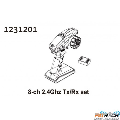 Absima radiocommande 8 voies TX+RX CR4.4 Patrol