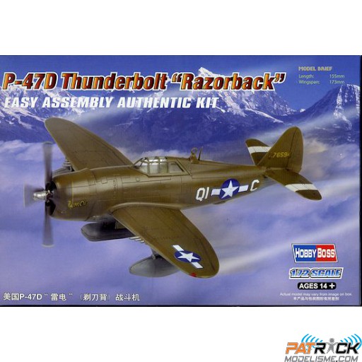 1/72e Hobby boss P-47D Razorback