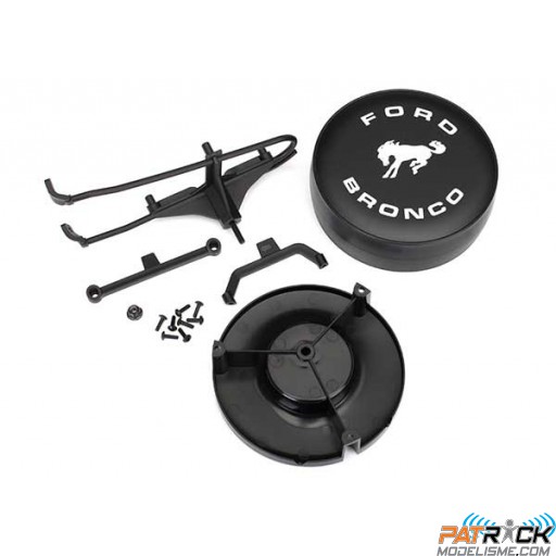 SUPPORT ET CAPOT DE ROUE DE SECOURS TRX-4 FORD BRONCO