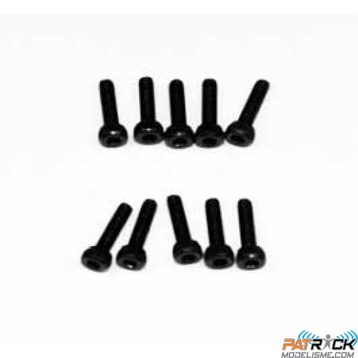 Vis BTR inox à têtes cylindriques CHC M2x8mm 10 pièces