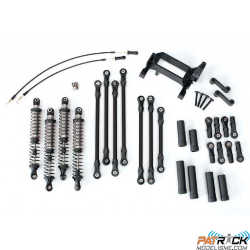 KIT BRAS/BIELLETTE LONG TRX-4 COMPLET - GRIS