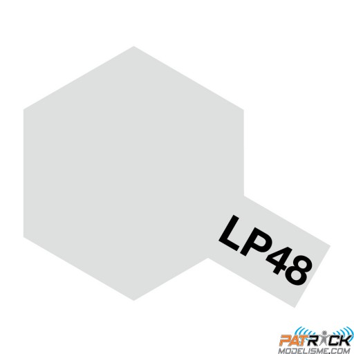 Pot de peinture laquée Tamiya LP-48 Argent pétillant 10ml