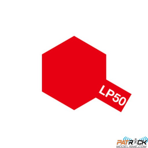Pot de peinture laquée Tamiya LP50 Rouge Vif 10ml