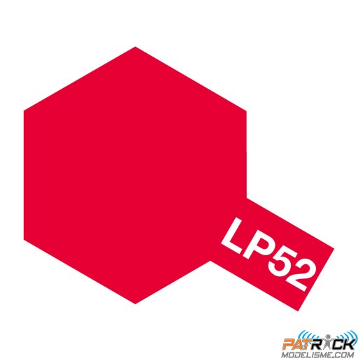 Pot de peinture laquée Tamiya LP-52 Rouge translucide 10ml