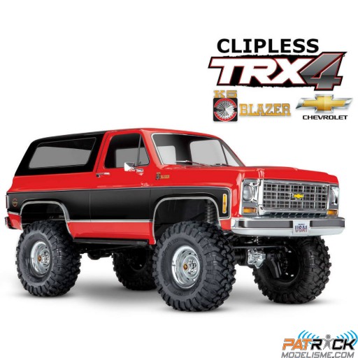 Traxxas TRX-4 K5 BLAZER 1979 Clipless Rouge 1/10e SUR-COMMANDE