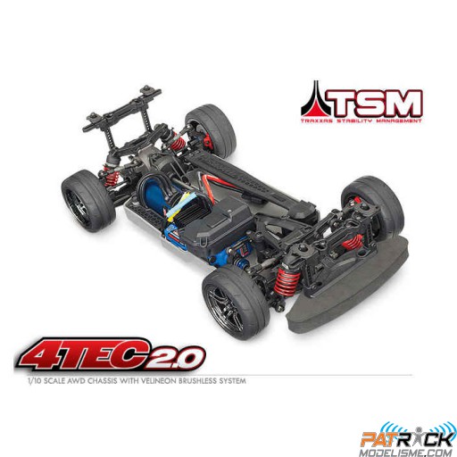 Traxxas 4-TEC 2.0 VXL- 4X4 - 1/10 - SANS CARROSSERIE/ACCUS/CHARGEUR