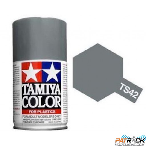 Bombe Tamiya TS-42 Gris clair métal brillant