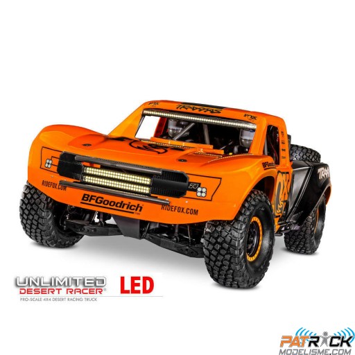 Traxxas UDR Unlimited Desert Racer 4X4 VXL LED TSM 1/7e FOX SUR-COMMANDE