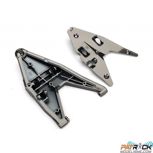 Triangles de suspension inférieure droit - satin chrome Traxxas UDR