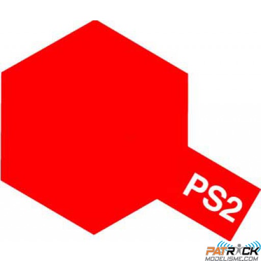Bombe Lexan Tamiya PS-2 rouge