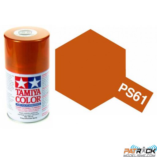 Bombe Lexan Tamiya PS-61 Orange metal