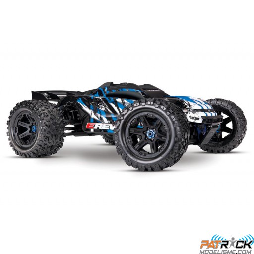 Traxxas E Revo VXL 2.0 brushless Bleu 2.4ghz WIRELESS+TELEMETRIE