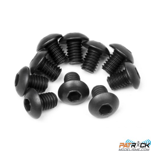 VIS BTR TETE BOMBEE M3X4MM 10 pièce(s)