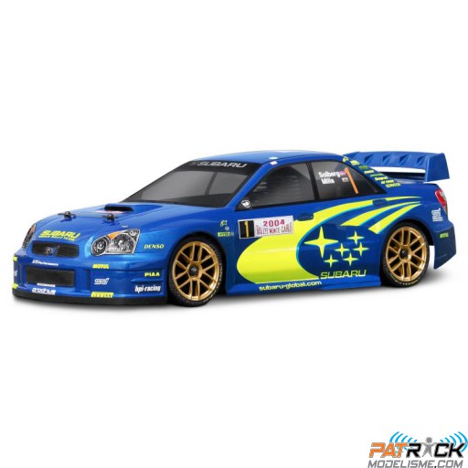 Carrosserie à peindre SUBARU IMPREZA WRC 2004 190MM 1/10e