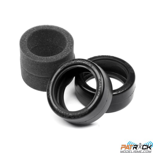 PNEUS HPI SLICK PRO TOILE 26 MM 1/10 piste