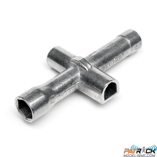 Clé croisillon HPI 7mm/5.5mm/5mm/Chappes