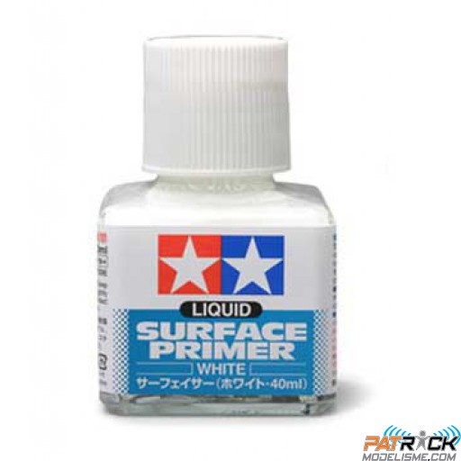 Tamiya Apprêt liquide blanc 40ml Plastique-métal